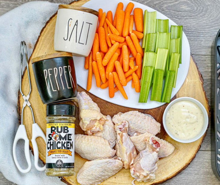 Air Fryer Keto Lemon Pepper Chicken Wings