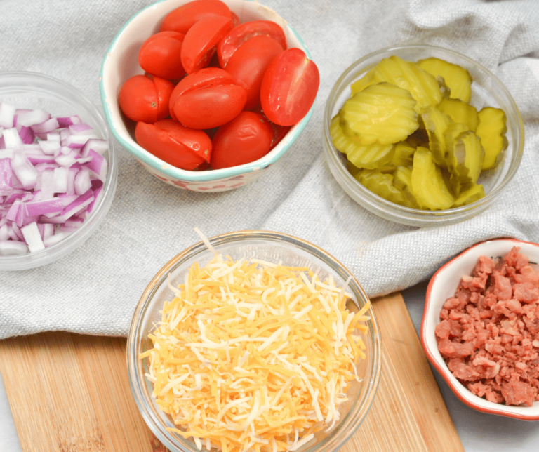 Air Fryer Big Mac Salad