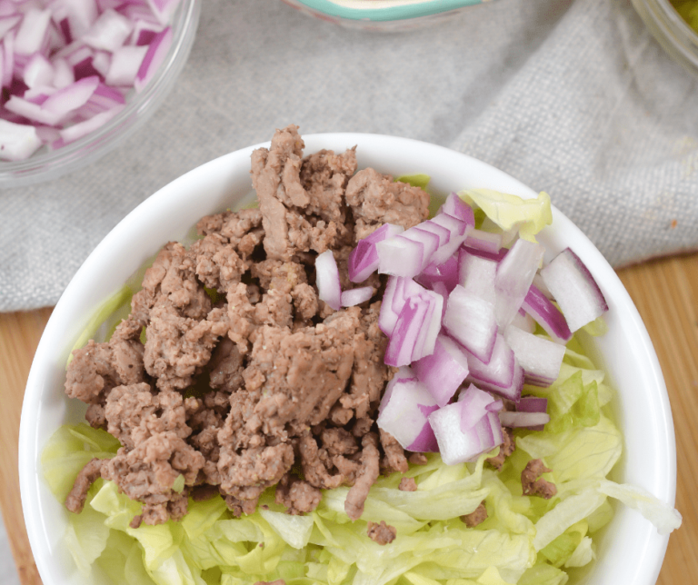 Air Fryer Big Mac Salad