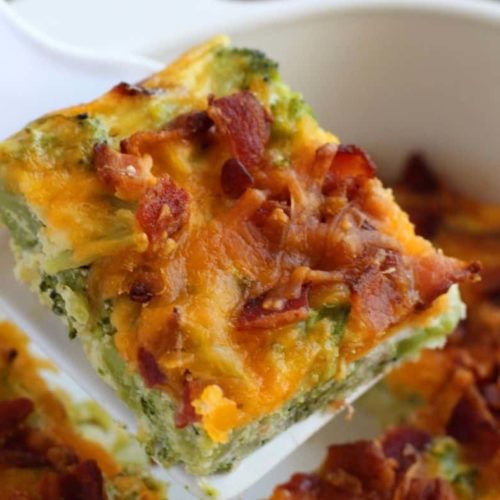Air-Fryer-Low-Carb-Breakfast-Casserole-with-Bacon-Broccoli-and-Cheddar