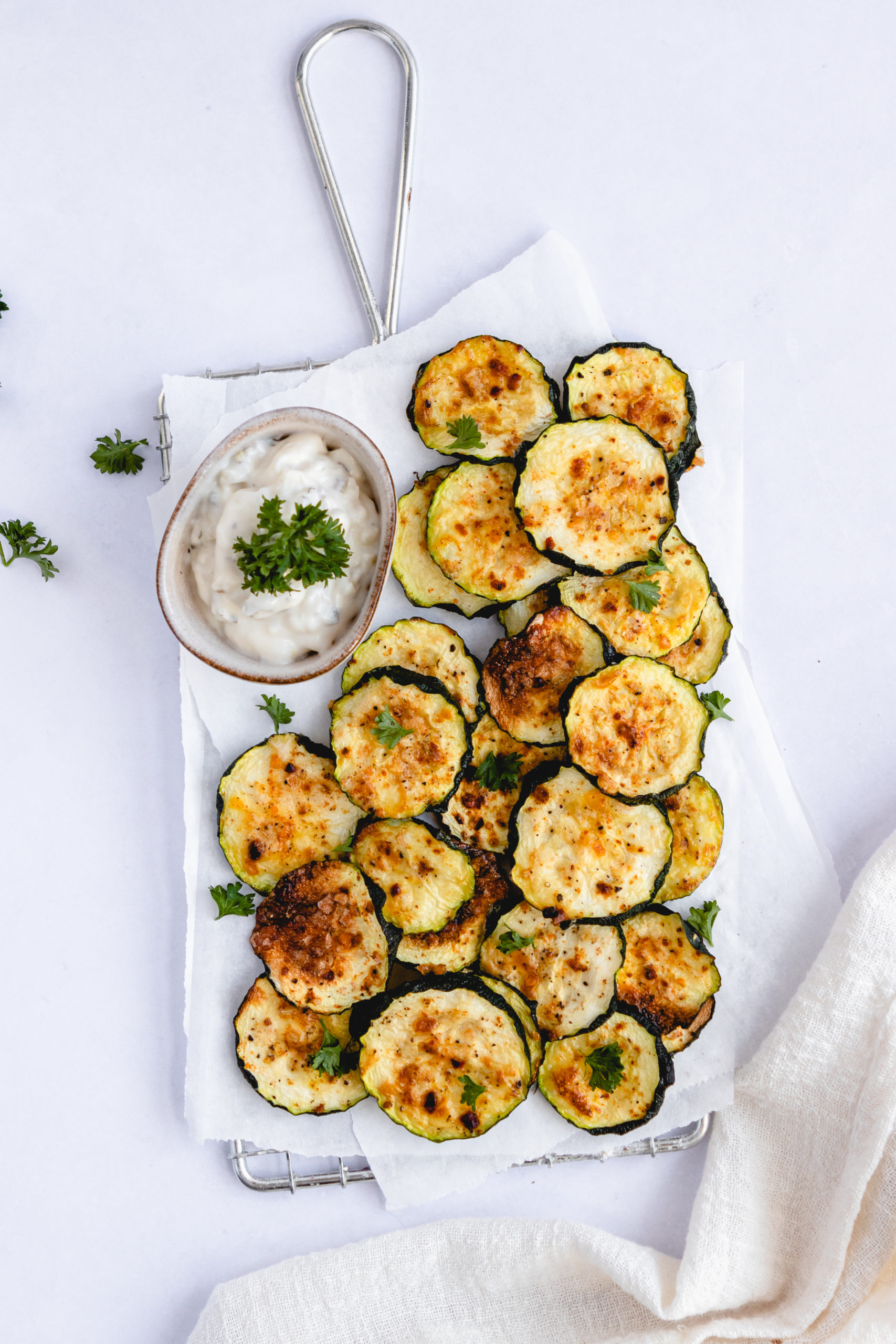 Air Fryer Keto Zucchini Chips