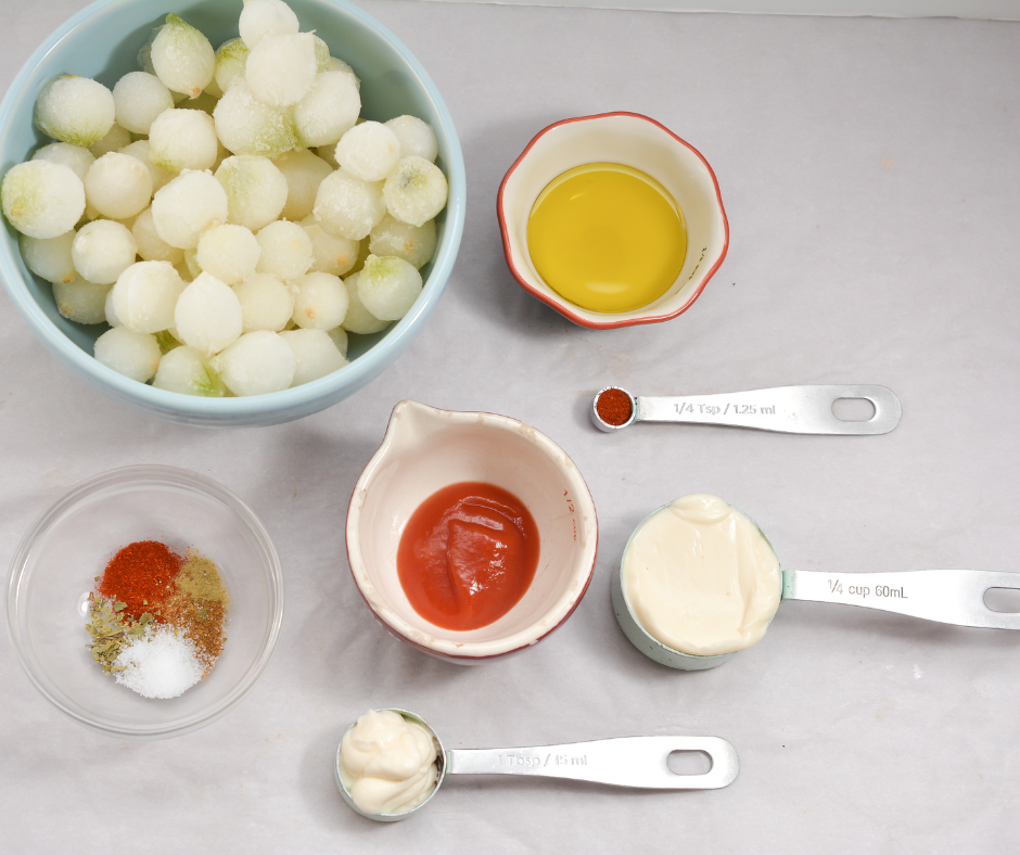 Ingredients Needed For Air Fryer Blooming Onion Bites