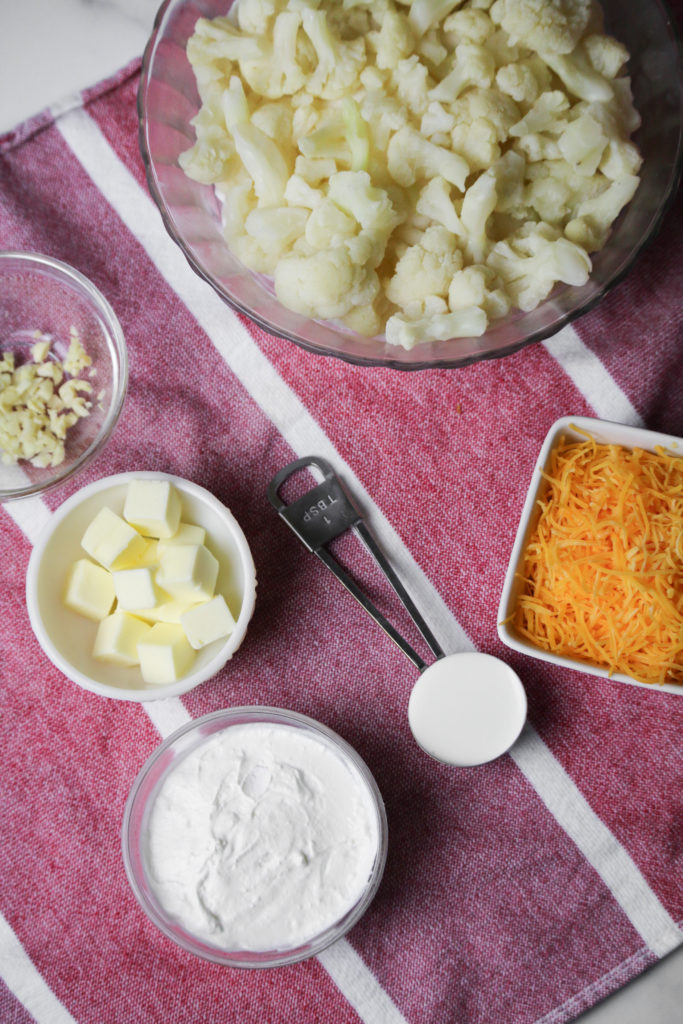 Ingredients Needed For Instant Pot Loaded Mashed Cauliflower
